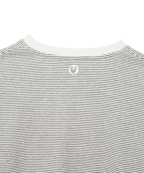 LIFE WORK(ライフワーク)の「レディース) 柄コンフォートボリューム長袖Tシャツ(Tシャツ/カットソー・レディース・ホワイト/チャコールグレー/ブラック・SMALL/MEDIUM)」の6枚目の写真