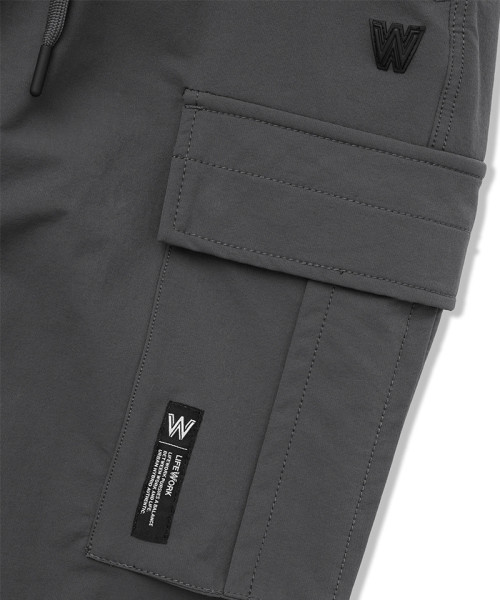 LIFE WORK（ライフワーク）の「L1ロゴシンプルジョガーパンツ（スウェットパンツ・レディース・チャコールグレー/ブラック・LARGE/MEDIUM）」の5枚目の写真