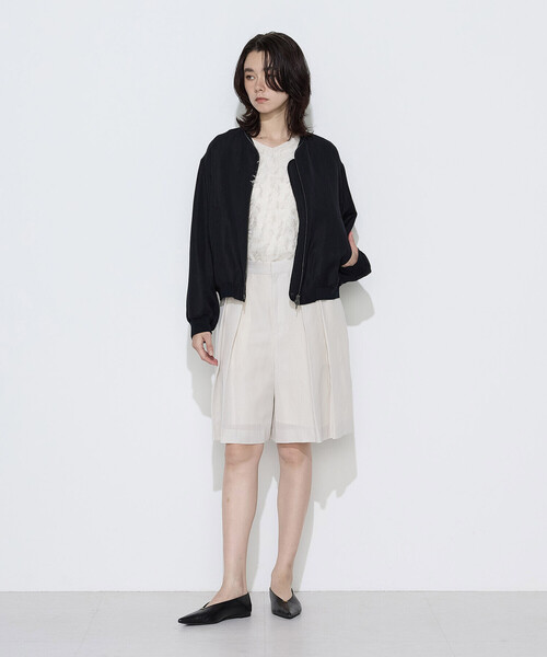 K.T KIYOKO TAKASE(キヨコタカセ)の「リネンウール キュロットパンツ(その他パンツ・レディース・アイボリー/ブラック・9号)」の19枚目の写真
