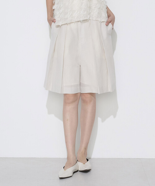 K.T KIYOKO TAKASE(キヨコタカセ)の「リネンウール キュロットパンツ(その他パンツ・レディース・アイボリー/ブラック・9号)」の22枚目の写真
