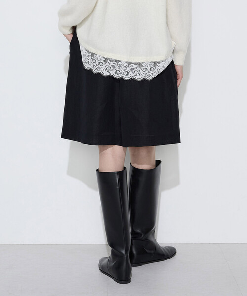 K.T KIYOKO TAKASE(キヨコタカセ)の「リネンウール キュロットパンツ(その他パンツ・レディース・アイボリー/ブラック・9号)」の16枚目の写真