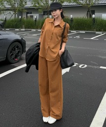 リラックスシャツ&パンツセットアップ