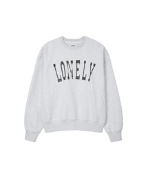 LONELY/LOVELY クラックスウェットシャツ アッシュグレー