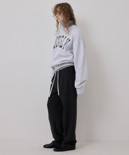 NOHANT(ノアン)の「LONELY/LOVELY クラックスウェットシャツ アッシュグレー(スウェット・レディース・アッシュグレー・SMALL/MEDIUM/LARGE)」の3枚目の写真