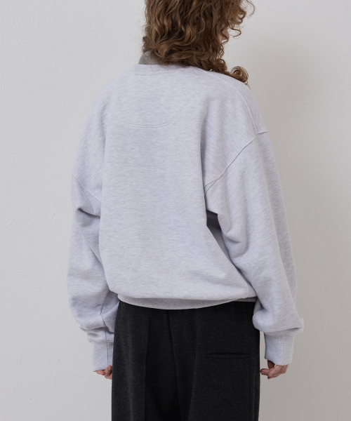 NOHANT(ノアン)の「LONELY/LOVELY クラックスウェットシャツ アッシュグレー(スウェット・レディース・アッシュグレー・SMALL/MEDIUM/LARGE)」の4枚目の写真