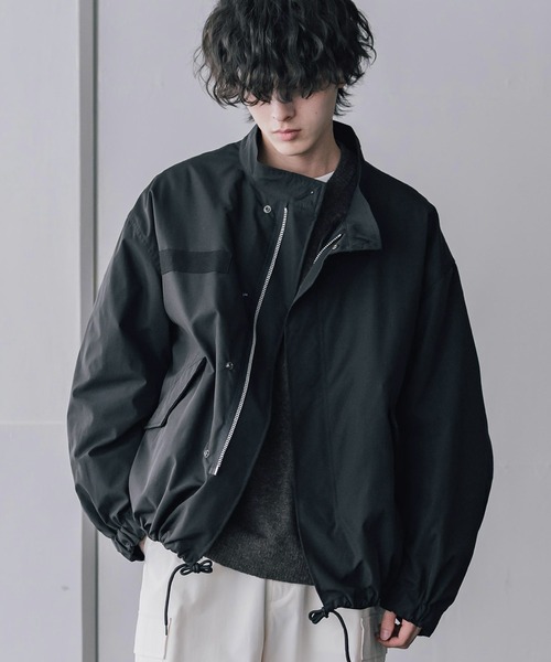 Rocky Monroe（ロッキーモンロー）の「3WAY M-65オーバーサイズショートモッズコート＆中綿入りキルティングライナー（モッズコート・メンズ・カーキ/ブラウン/オフホワイト/ベージュ/ブラック・L/XL/M）」の3枚目の写真