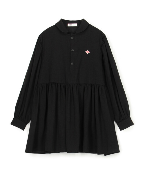 DANTON(ダントン)の「DANTON × eunoia - Round Collar Shirt(シャツ/ブラウス・レディース・オフホワイト/ブラック・F)」の1枚目の写真