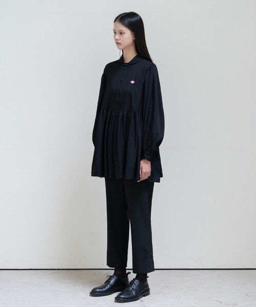 DANTON(ダントン)の「DANTON × eunoia - Round Collar Shirt(シャツ/ブラウス・レディース・オフホワイト/ブラック・F)」の7枚目の写真