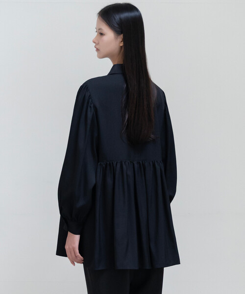 DANTON(ダントン)の「DANTON × eunoia - Round Collar Shirt(シャツ/ブラウス・レディース・オフホワイト/ブラック・F)」の8枚目の写真