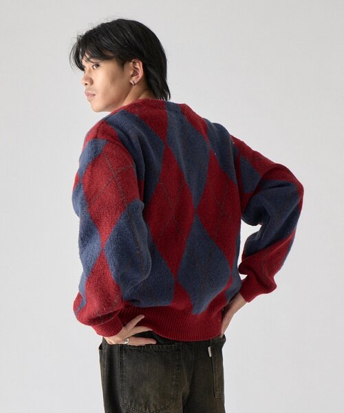 goocy(グーシー)の「【BHPC】モヘアタッチニットカーディガン(カーディガン/ボレロ・メンズ・ブラック/アイボリー/レッド/グレー/ブラウン・MEDIUM/LARGE)」の5枚目の写真