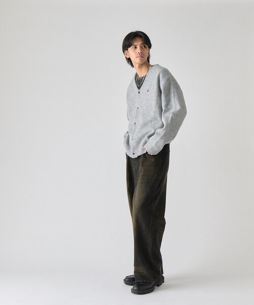 goocy(グーシー)の「【BHPC】モヘアタッチニットカーディガン(カーディガン/ボレロ・メンズ・ブラック/アイボリー/レッド/グレー/ブラウン・MEDIUM/LARGE)」の7枚目の写真