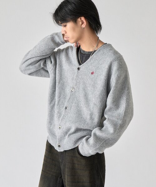 goocy(グーシー)の「【BHPC】モヘアタッチニットカーディガン(カーディガン/ボレロ・メンズ・ブラック/アイボリー/レッド/グレー/ブラウン・MEDIUM/LARGE)」の13枚目の写真