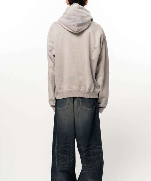 Maison MIHARA YASUHIRO(メゾンミハラヤスヒロ)の「【MIHARAYASUHIRO】SUN FADED SWEAT HOODIE(パーカー・メンズ・ブラック/タン・44/46/48)」の8枚目の写真