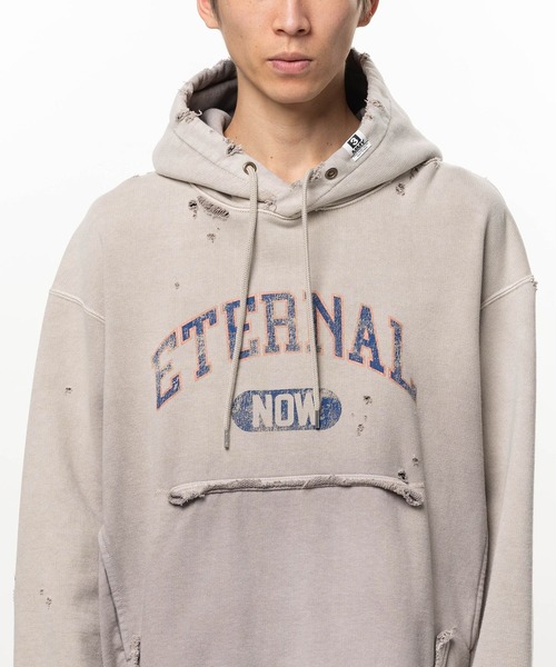 Maison MIHARA YASUHIRO(メゾンミハラヤスヒロ)の「【MIHARAYASUHIRO】SUN FADED SWEAT HOODIE(パーカー・メンズ・ブラック/タン・44/46/48)」の9枚目の写真