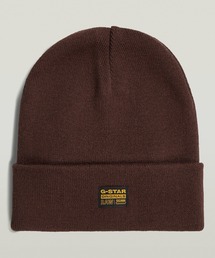 G-STAR（ジースター）の「Effo Long Beanie/ブランドロゴニット帽/ビーニー（ニットキャップ/ビーニー）」