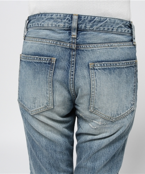 MURUA(ムルーア)の「Patch Mark Boys Straight(デニムパンツ・レディース・ブルー・0/XS/2/M/1/S)」の6枚目の写真