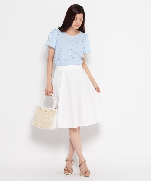 grove(グローブ)の「◆フレアスカート(スカート・レディース・ブルー/ホワイト/ブラック・02/03)」の12枚目の写真