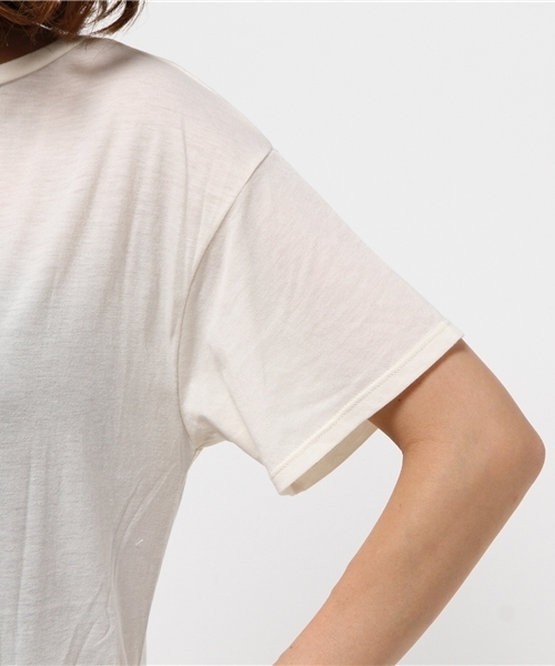 RODEO CROWNS WIDE BOWL（ロデオクラウンズワイドボウル）の「2WAY ロング Tシャツ（Tシャツ/カットソー・レディース・ブラック/オフホワイト/トップグレー・FREE）」の10枚目の写真