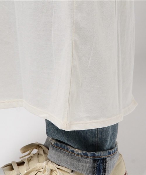 RODEO CROWNS WIDE BOWL（ロデオクラウンズワイドボウル）の「2WAY ロング Tシャツ（Tシャツ/カットソー・レディース・ブラック/オフホワイト/トップグレー・FREE）」の11枚目の写真