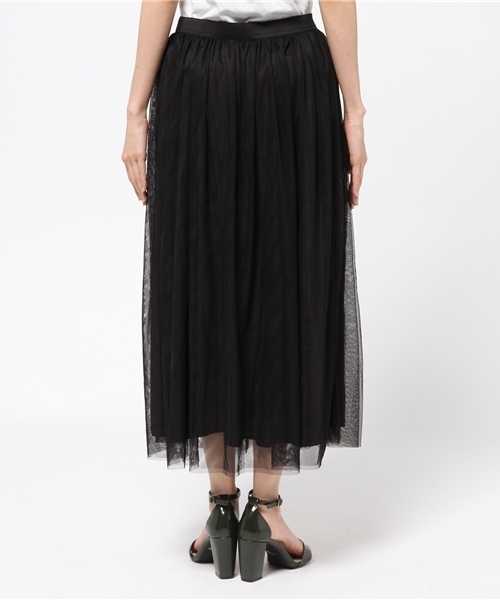 LBC(エルビーシー)の「チュールマキシスカート (スカート・レディース・ピンク/ブラック/オリーブ・LARGE/MEDIUM)」の6枚目の写真