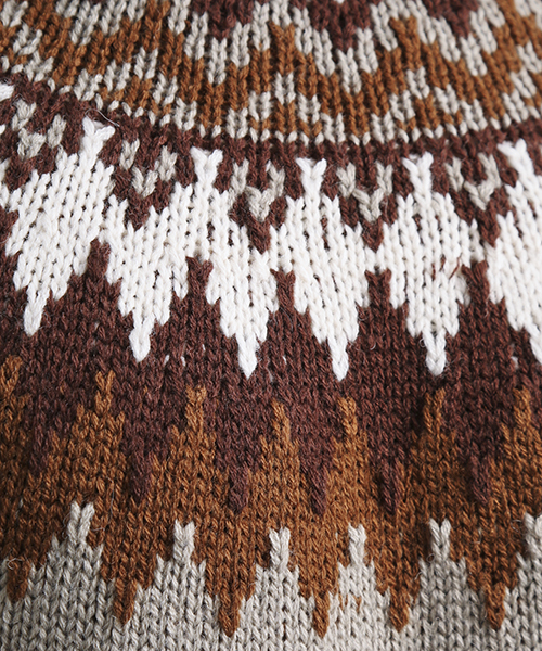 Denime（ドゥニーム）の「球心柄ニット（ニット/セーター・メンズ・グレー/ベージュ・MEDIUM/LARGE）」の18枚目の写真