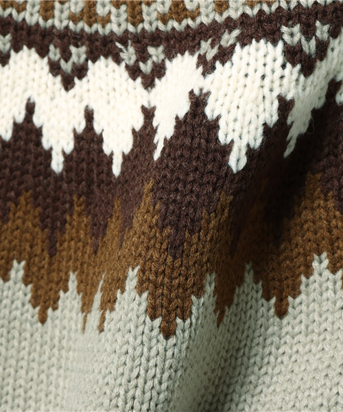 Denime（ドゥニーム）の「球心柄ニット（ニット/セーター・メンズ・グレー/ベージュ・MEDIUM/LARGE）」の10枚目の写真