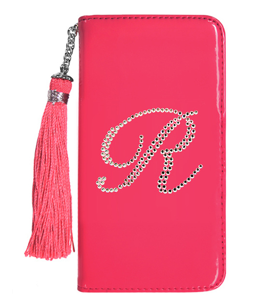 イニシャルウォレットケース ピンク For Iphone6s 6