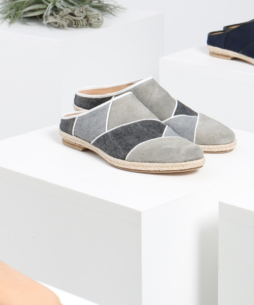 alfredoBANNISTER（アルフレッドバニスター）の「パッチワークミュール（サンダル・メンズ・ネイビー/その他・41/42/40/43/39）」の2枚目の写真