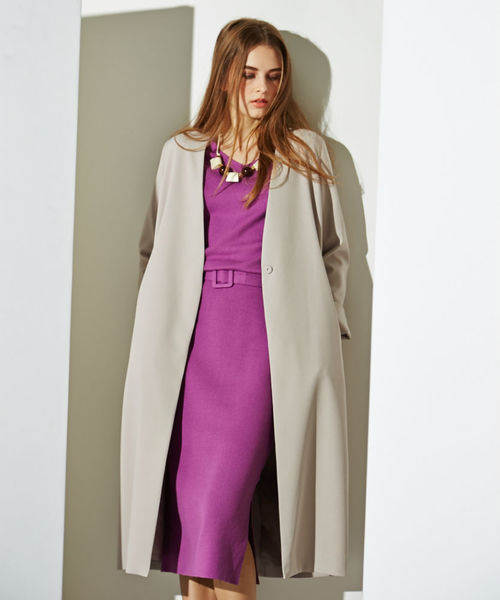 blanchic（ブランシック）の「《BLANCHIC》ノーカラーコート（その他アウター・レディース・グレー/ブルー/ベージュ・2/3）」の13枚目の写真