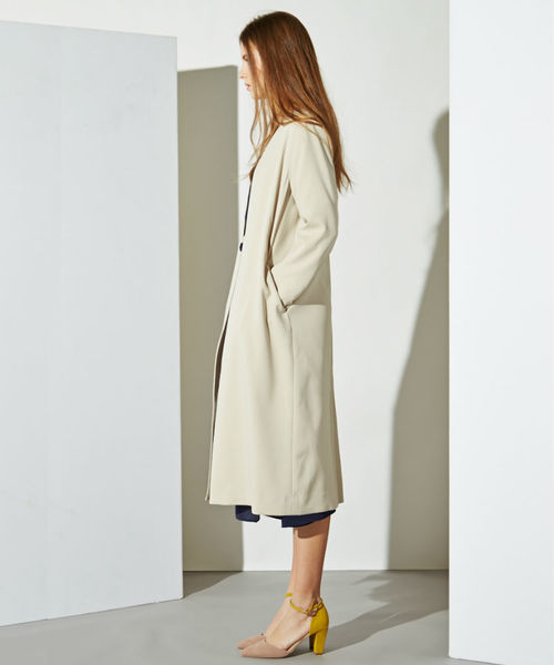 blanchic（ブランシック）の「《BLANCHIC》ノーカラーコート（その他アウター・レディース・グレー/ブルー/ベージュ・2/3）」の14枚目の写真