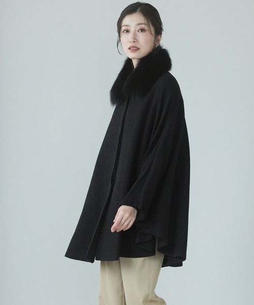 カシミヤ100%ケープ（ポンチョ）｜sankyo shokai（サンキョウ