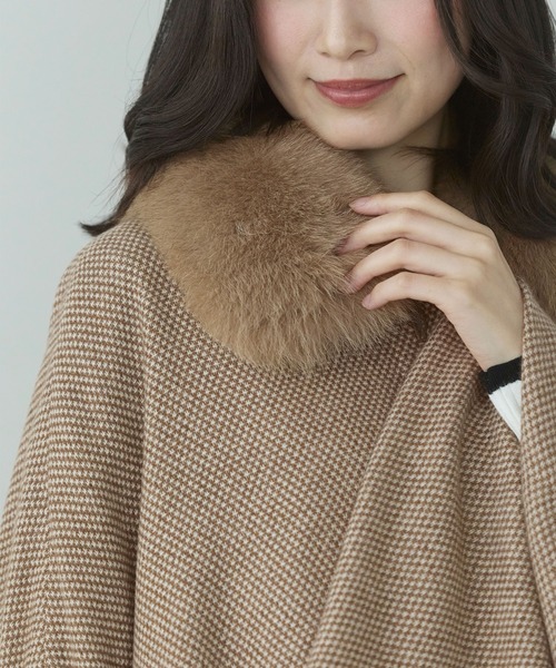 カシミヤ100%ポンチョ カシミヤ100%ケープ（ポンチョ）｜sankyo shokai（サンキョウ