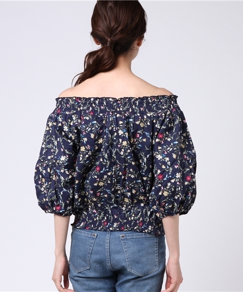 Honeys（ハニーズ）の「スモックブラウス（シャツ/ブラウス・レディース・オフホワイト/ブルー系その他/レッド系その他/ホワイト系その他・L/M）」の7枚目の写真