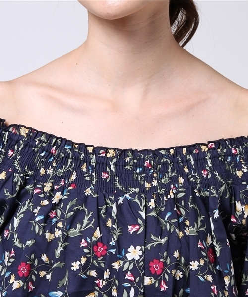 Honeys（ハニーズ）の「スモックブラウス（シャツ/ブラウス・レディース・オフホワイト/ブルー系その他/レッド系その他/ホワイト系その他・L/M）」の8枚目の写真