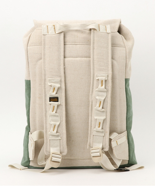 Focused Space（フォーカスドスペース）の「THE PIONEER RUCKSACK BACKPACK バックパック デイパック（バックパック/リュック・メンズ・グリーン/ブラウン・ONE SIZE）」の12枚目の写真