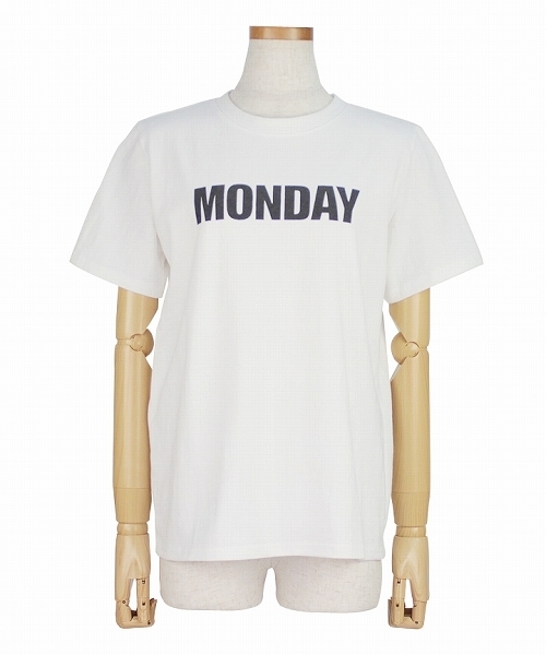 reca（レカ）の「weekly　ロゴTシャツ（Tシャツ/カットソー・レディース・ベージュ/オフホワイト/グレー/ブルー・FREE）」の21枚目の写真