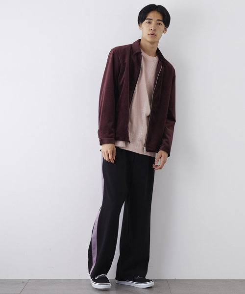 STUDIOUS(ステュディオス)の「グロスベロアトラックジャケット(ブルゾン・メンズ・ブラウン/グリーン/ネイビー・3/2/1)」の5枚目の写真