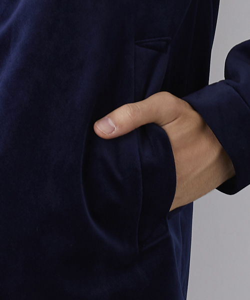 STUDIOUS(ステュディオス)の「グロスベロアトラックジャケット(ブルゾン・メンズ・ブラウン/グリーン/ネイビー・3/2/1)」の12枚目の写真