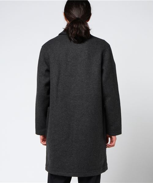 SHIPS BLUESTORE（シップスブルーストア）の「SHIPS BLUESTORE: ダブルフェイスダスターコート（ステンカラーコート・メンズ・ネイビー/ダークグレー/キャメル・LARGE/MEDIUM/SMALL/X-LARGE）」の6枚目の写真