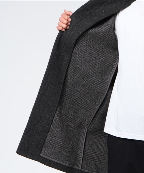 SHIPS BLUESTORE（シップスブルーストア）の「SHIPS BLUESTORE: ダブルフェイスダスターコート（ステンカラーコート・メンズ・ネイビー/ダークグレー/キャメル・LARGE/MEDIUM/SMALL/X-LARGE）」の10枚目の写真