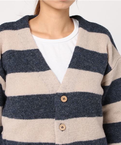 CUBE SUGAR(キューブシュガー)の「シェットランド Vネックカーディガン(カーディガン/ボレロ・レディース・その他/その他1・M)」の7枚目の写真