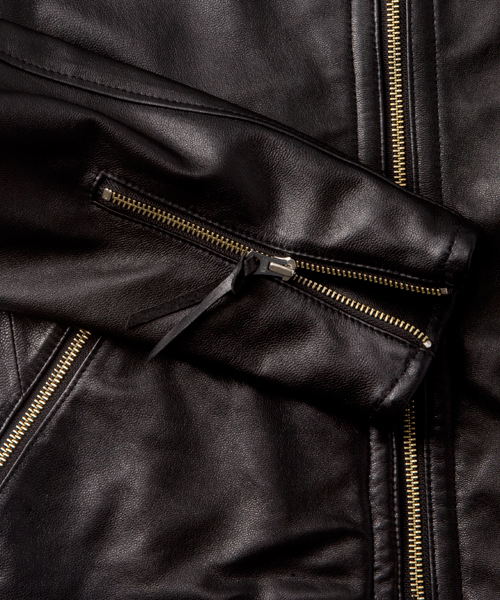 BEAUTY&YOUTH UNITED ARROWS（ビューティーアンドユースユナイテッドアローズ）の「by ∴ ゴート シングル ライダース ◆（ライダースジャケット・メンズ・ブラック/ベージュ/ブルー・SMALL/MEDIUM/LARGE/X-LARGE）」の13枚目の写真