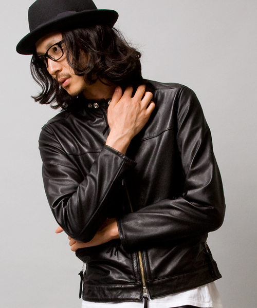 BEAUTY&YOUTH UNITED ARROWS（ビューティーアンドユースユナイテッドアローズ）の「by ∴ ゴート シングル ライダース ◆（ライダースジャケット・メンズ・ブラック/ベージュ/ブルー・SMALL/MEDIUM/LARGE/X-LARGE）」の4枚目の写真