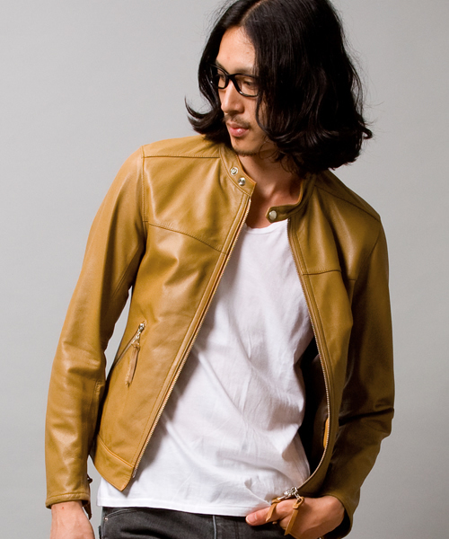 BEAUTY&YOUTH UNITED ARROWS（ビューティーアンドユースユナイテッドアローズ）の「by ∴ ゴート シングル ライダース ◆（ライダースジャケット・メンズ・ブラック/ベージュ/ブルー・SMALL/MEDIUM/LARGE/X-LARGE）」の5枚目の写真