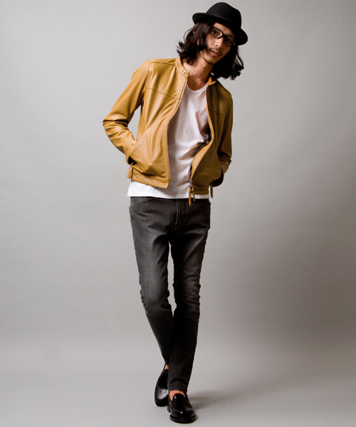 BEAUTY&YOUTH UNITED ARROWS（ビューティーアンドユースユナイテッドアローズ）の「by ∴ ゴート シングル ライダース ◆（ライダースジャケット・メンズ・ブラック/ベージュ/ブルー・SMALL/MEDIUM/LARGE/X-LARGE）」の8枚目の写真