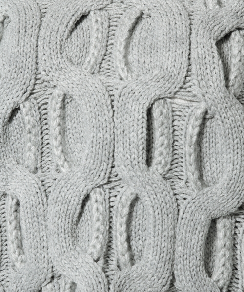 Andemiu（アンデミュウ）の「ザックリケーブルニットプルオーバー776618（ニット/セーター・レディース・ホワイト/イエロー/グレー・FREE）」の5枚目の写真