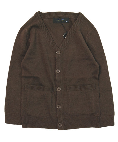 THE CASUAL(カジュアル)の「カシミヤタッチ ニット カーディガン キッズ(カーディガン/ボレロ・キッズ・キャメル/オフホワイト/杢グレー/ブルーグリーン/ブラック/ブラウン/ネイビー/チャコール/ワイン/ピンク・140cm/150cm/120cm/160cm/130cm/110cm)」の5枚目の写真