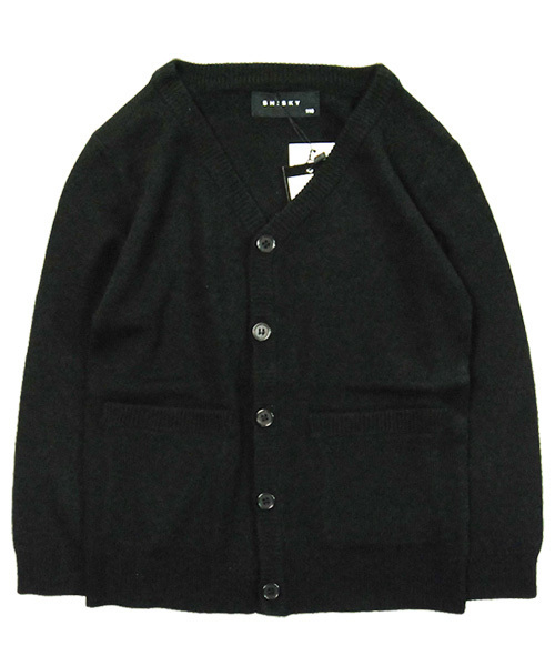 THE CASUAL(カジュアル)の「カシミヤタッチ ニット カーディガン キッズ(カーディガン/ボレロ・キッズ・キャメル/オフホワイト/杢グレー/ブルーグリーン/ブラック/ブラウン/ネイビー/チャコール/ワイン/ピンク・140cm/150cm/120cm/160cm/130cm/110cm)」の1枚目の写真