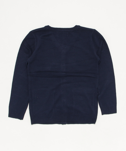 THE CASUAL(カジュアル)の「カシミヤタッチ ニット カーディガン キッズ(カーディガン/ボレロ・キッズ・キャメル/オフホワイト/杢グレー/ブルーグリーン/ブラック/ブラウン/ネイビー/チャコール/ワイン/ピンク・140cm/150cm/120cm/160cm/130cm/110cm)」の16枚目の写真