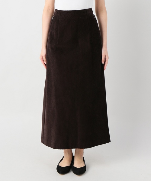 journal standard L'essage（ジャーナルスタンダードレサージュ）の「【OKIRAKU/オキラクｘL’ESSAGE 】コーデュロイスカート#（スカート・レディース・ブラウン・38/36）」の9枚目の写真